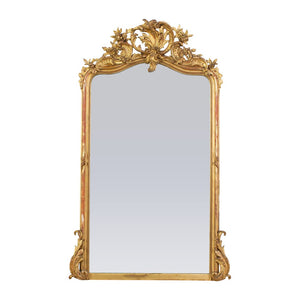 A Fine 19th Century Louis XV Style Giltwood Mirror