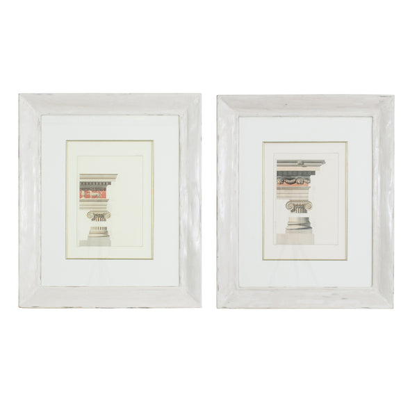 A pair of framed Architectural Prints
