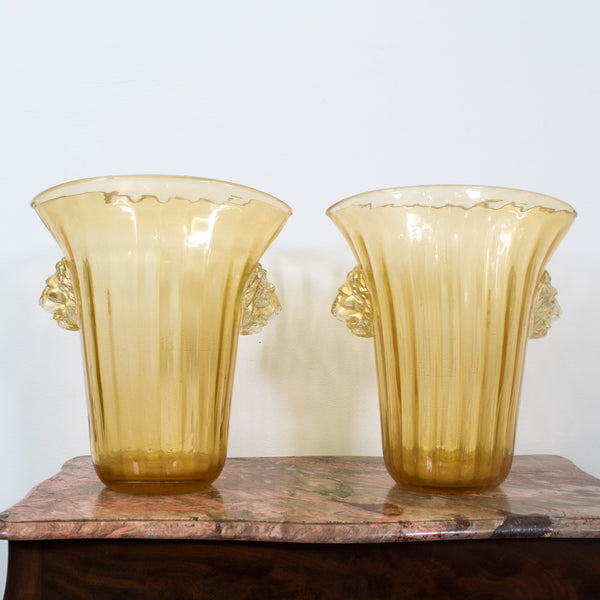 A Pair of Murano Vases by Pino Signoretto (1944-)