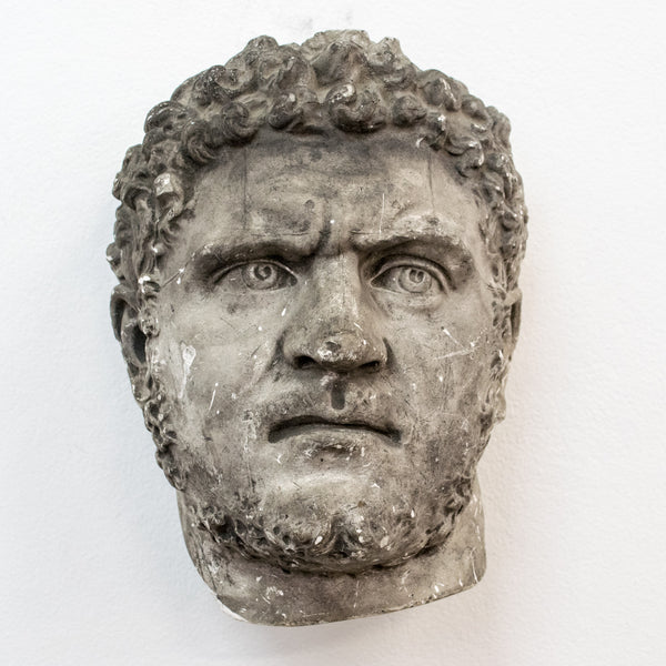 A 19th century plaster bust of Caracalla