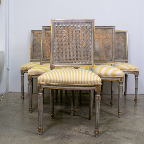 Set of six Louis XVI Style Side Chairs