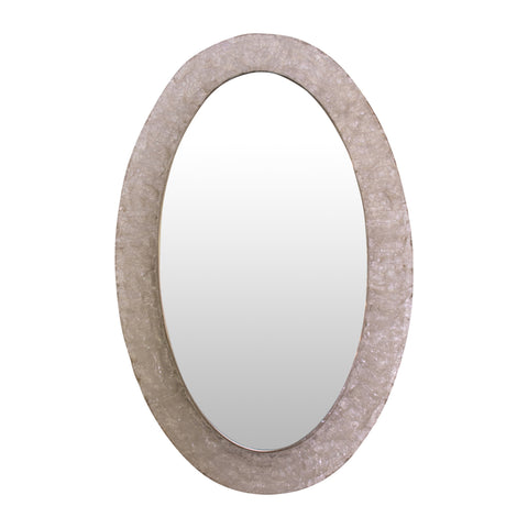 Lucite Oval illuminated Mirror