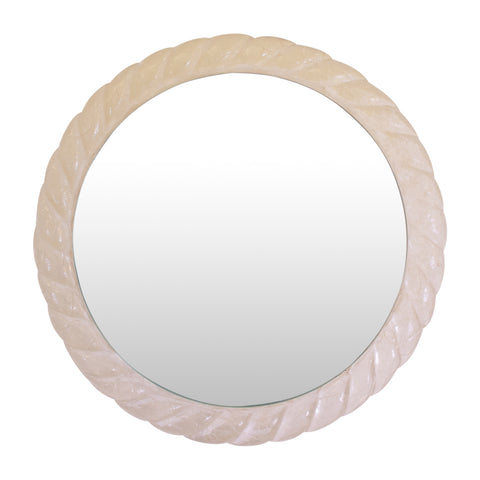 Mid Century Illuminated Circular  Lucite Mirror by Erco