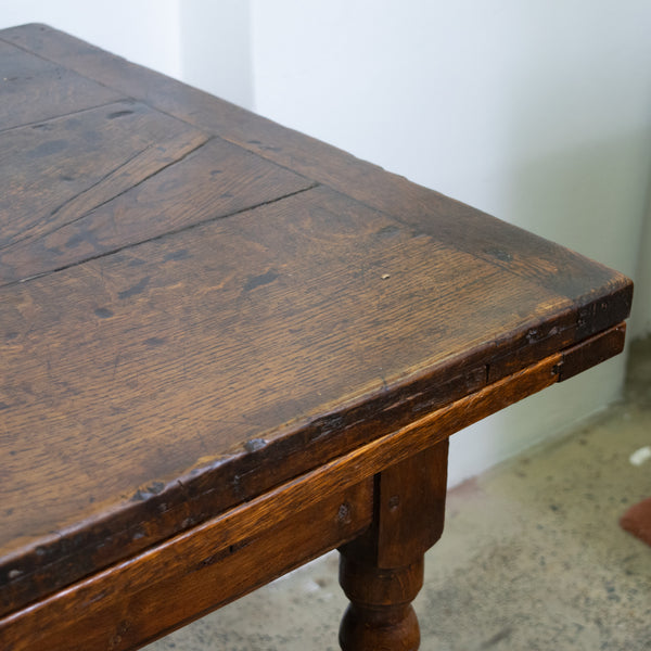 Oak 19th Century Extension Kitchen Table