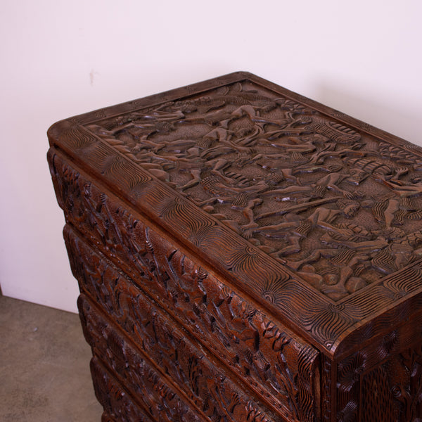 Unusual African Chest of Drawers