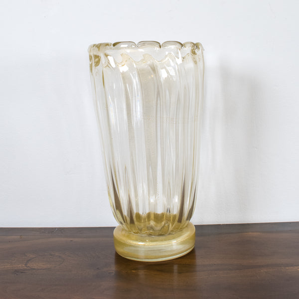 An “Avventurina” Murano Glass Vase by Seguso Vetri d'Arte