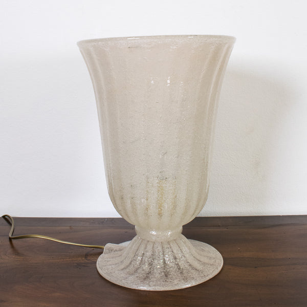 A Frosted Murano Floor Lamp