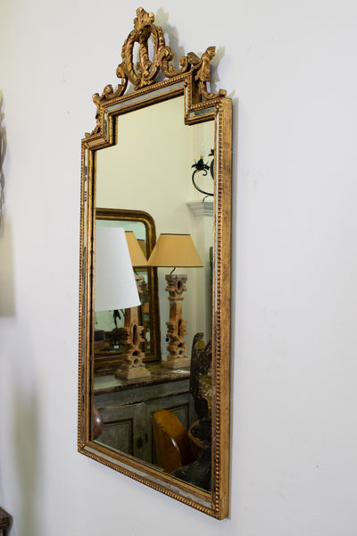 Pair of Italian Neo-Classical Style  Giltwood Mirrors