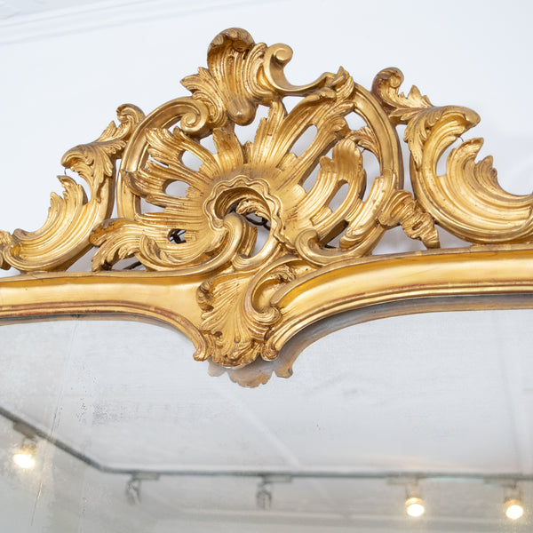 Louis XV Style Giltwood and Gesso Mirror