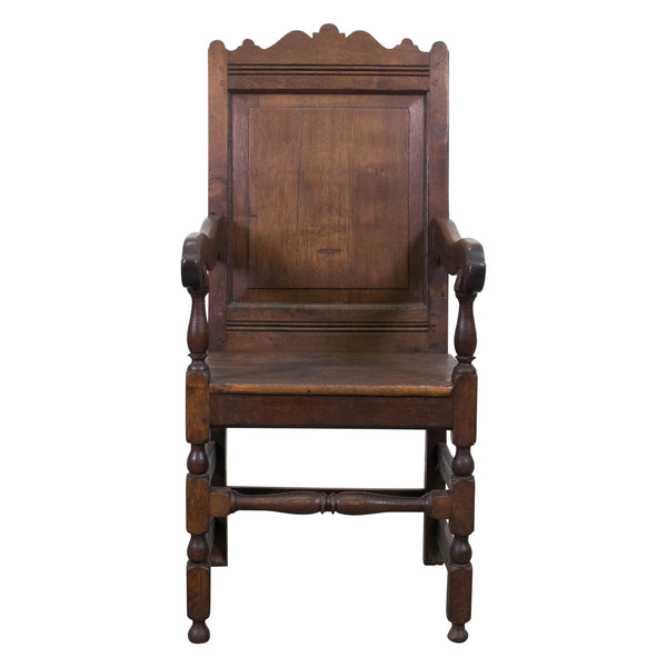 19th Century Wainscot Style Armchair 