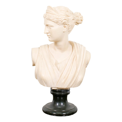 A Cast Bust of Diana the Huntress