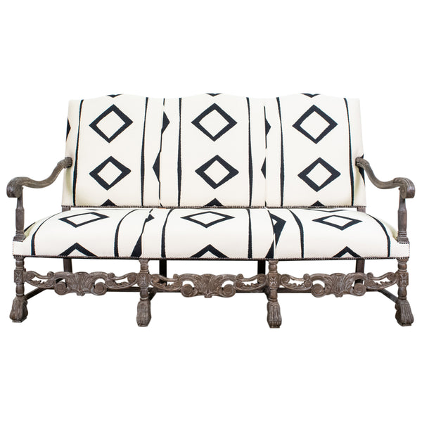 Antique Renaissance Style French Settee