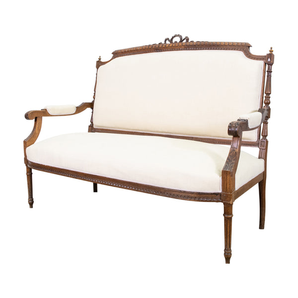A Louis XVI Style Two Seat Settee