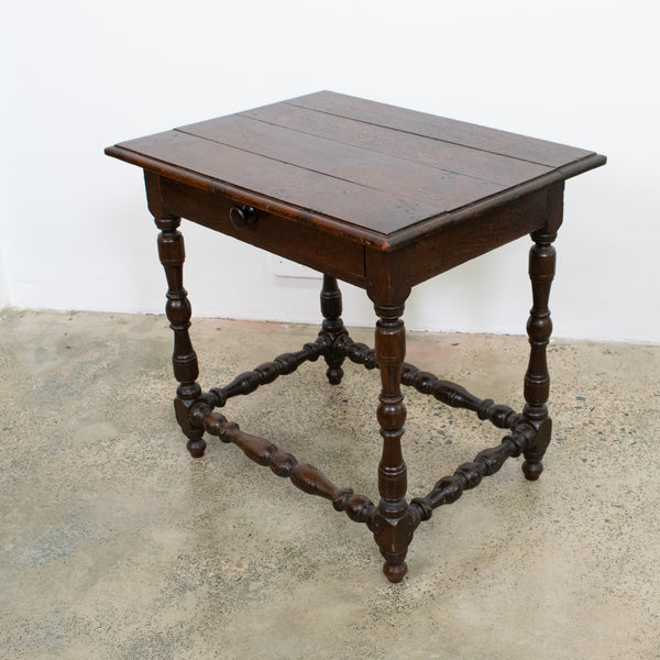 French 19th Century Oak Side Table