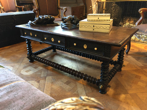 18th Century Portuguese brass-mounted rosewood Coffee Table