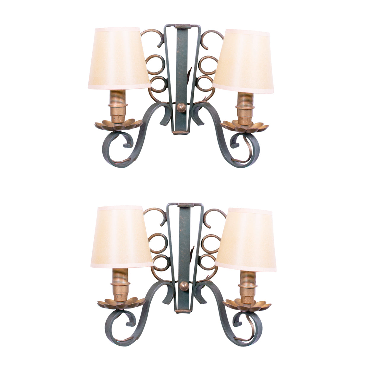 Pair of 1940s French Wall Sconces