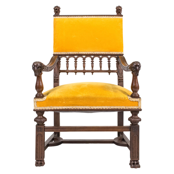 An Eccentric French Renaissance style Armchair,