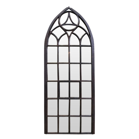 Cast Iron Gothic Mirror