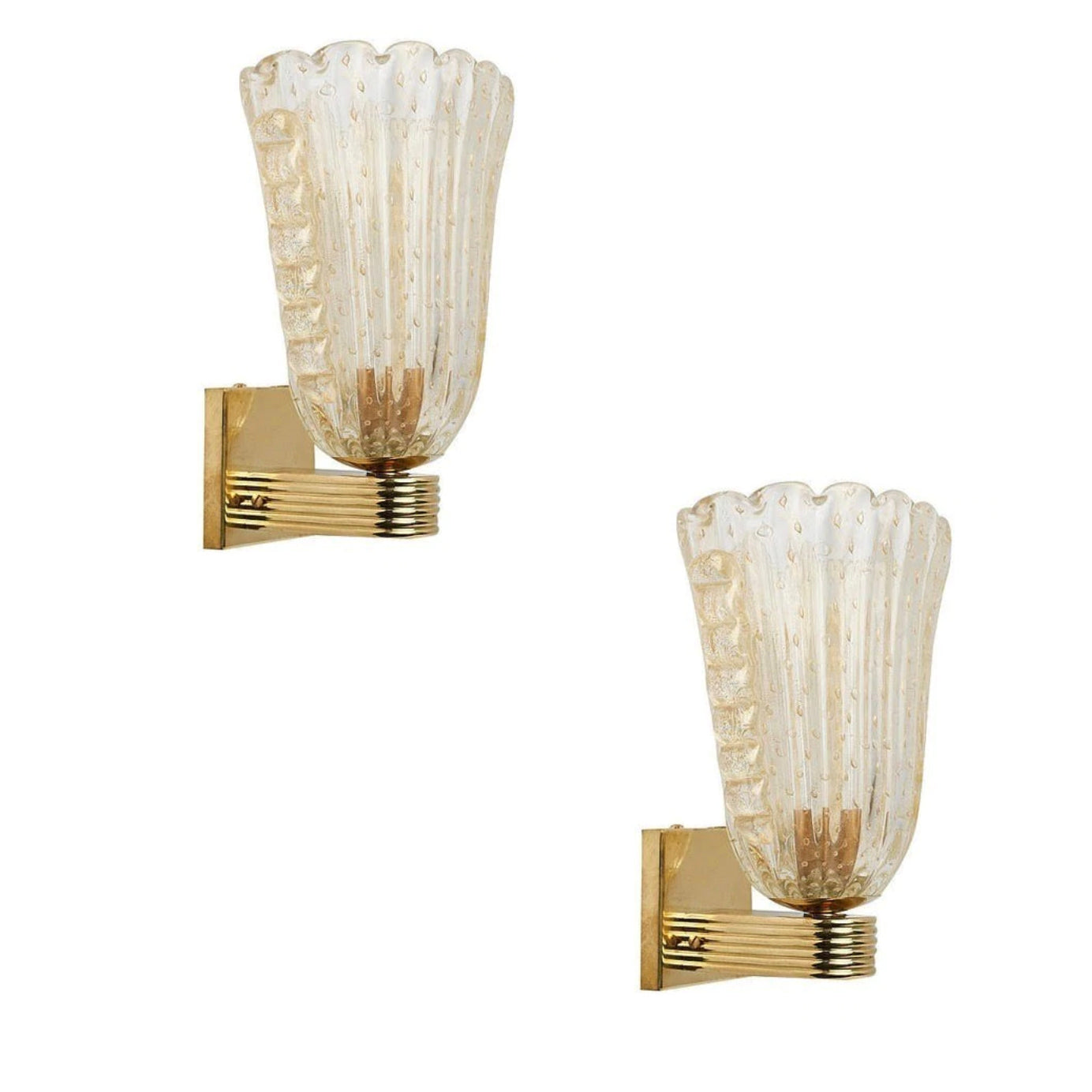 Pair of "Bullicante" Murano Wall Sconce