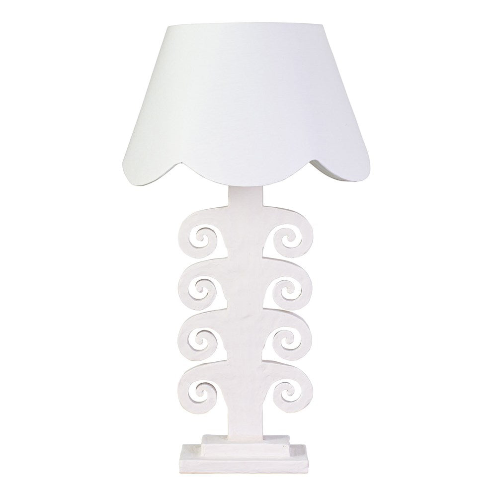 Plaster 1940s Style Table Lamp