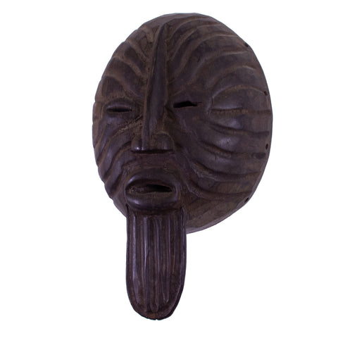 Large & Deeply Carved Wood Ancestral Mask
