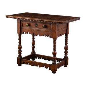 Baroque Italian Walnut Side Table