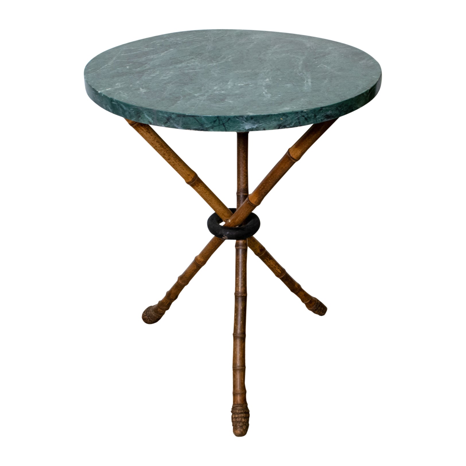 Empire style side table with Faux Marble Top