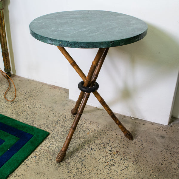 Empire style side table with Faux Marble Top