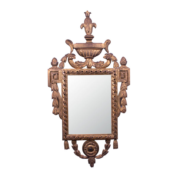 Antique French Neo-Classical Giltwood Mirror