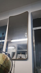 Gio Ponti Brass Framed Mirror