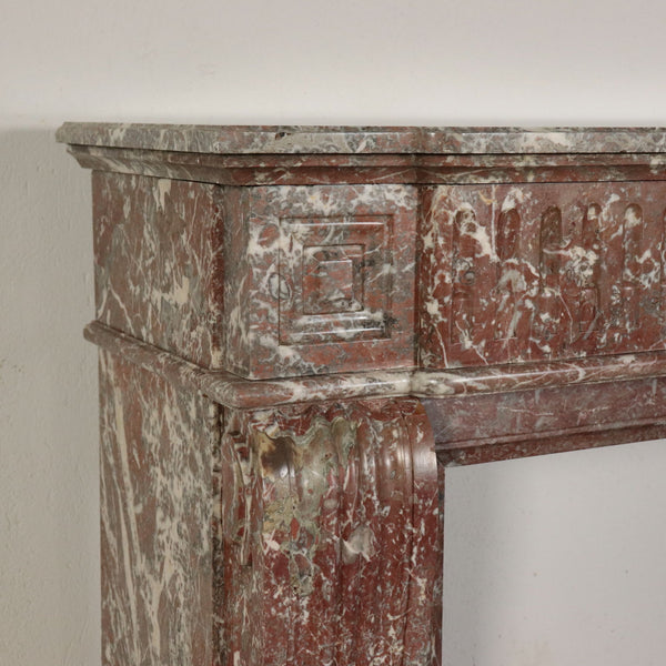 19th Century Louis XVI Style Marble Fireplace