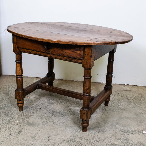 18th/19th Century Oak Side Table with single drawer