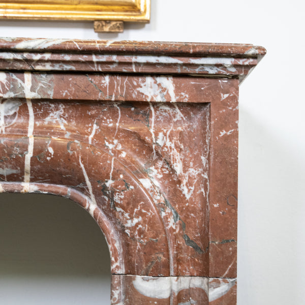Louis XIV style Rouge Marble Fire Place