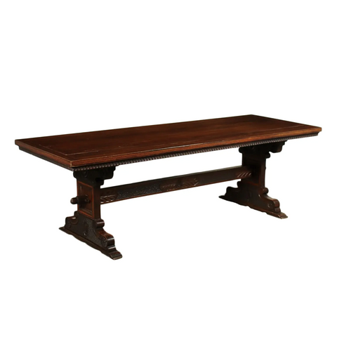 Italian Neo-Renaissance Revival Walnut Dining Table