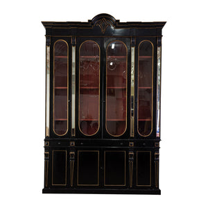 A Napoleon III Ebonised Bookcase