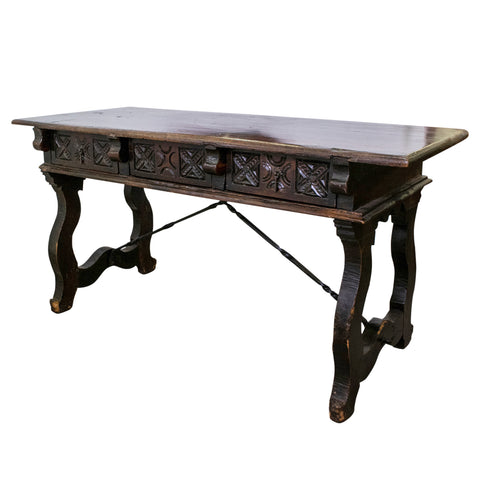 18th Century Spanish Chestnut Console Table