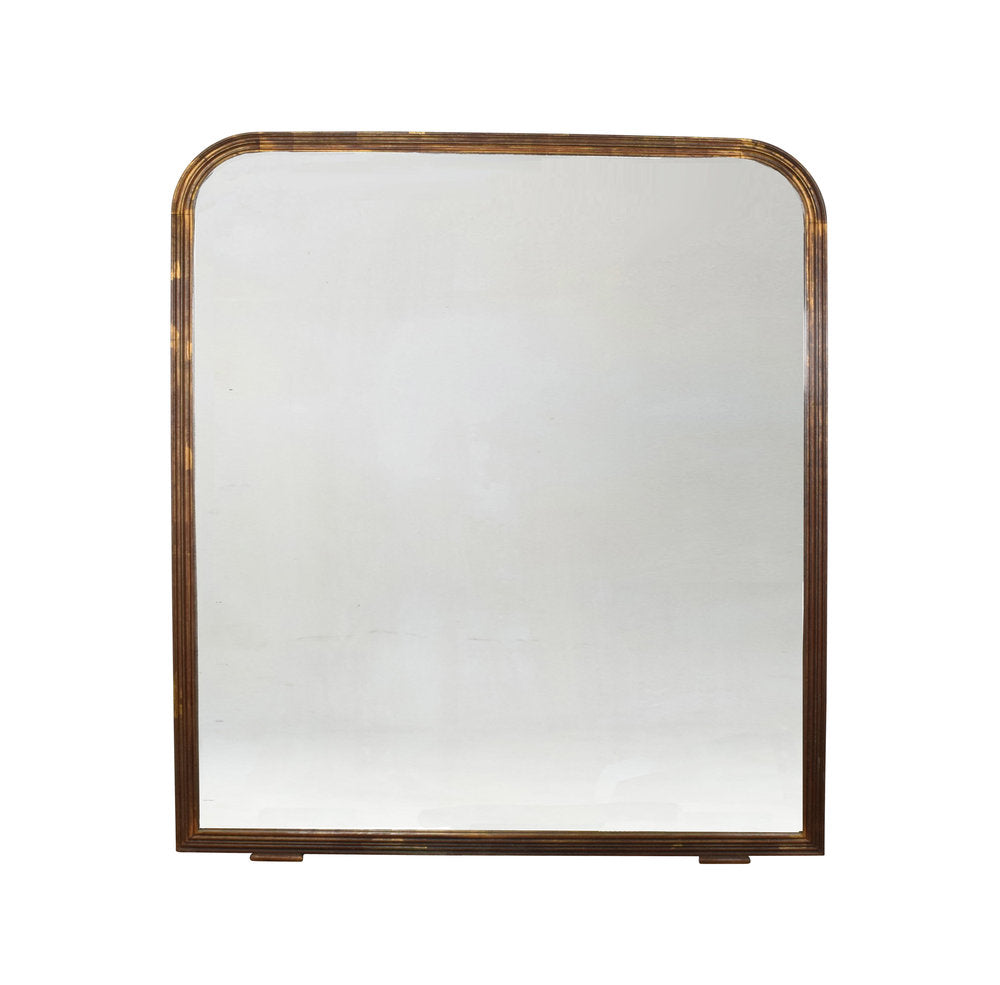 Large Vintage Giltwood Overmantel Mirror