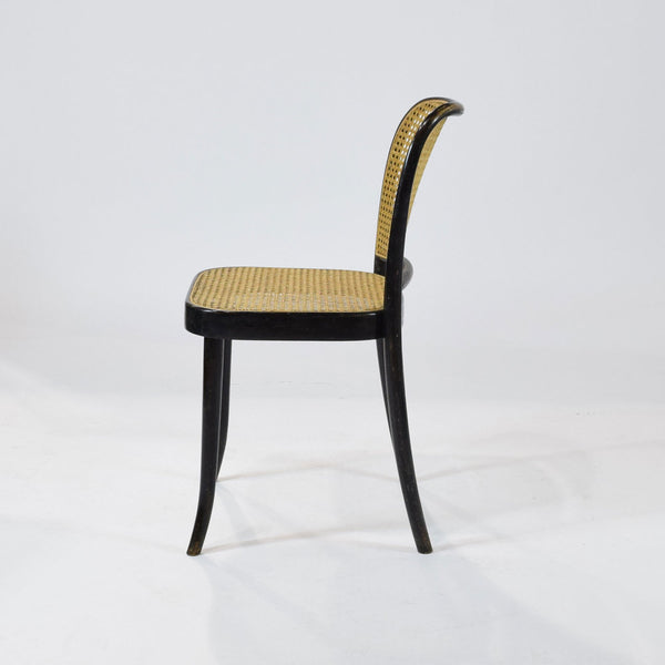 A set of 6 Mid-Century Ebonised Bentwood Chairs by Ligna