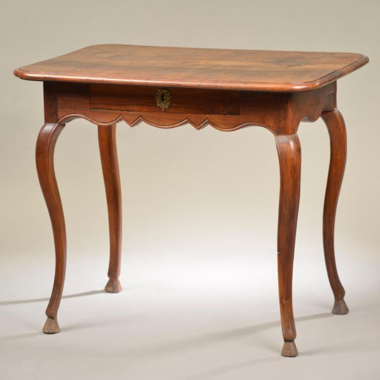 Louis XV Period Provincial Walnut Writing Table