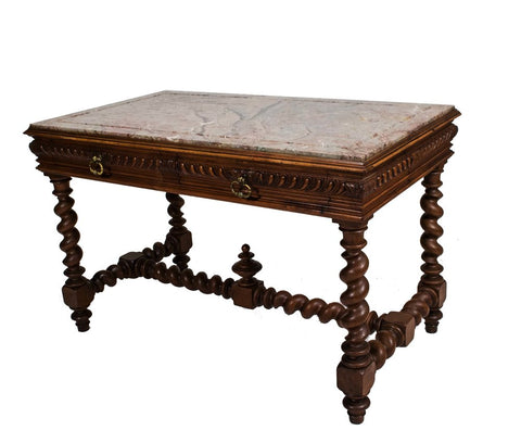 Antique French Herni II style Walnut Centre Table