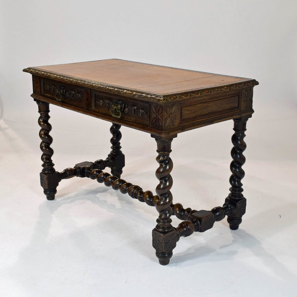 Antique French Henri II Style Oak Desk