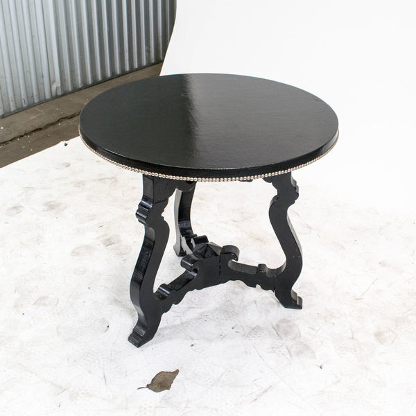 A Spanish style Ebonised Side Table
