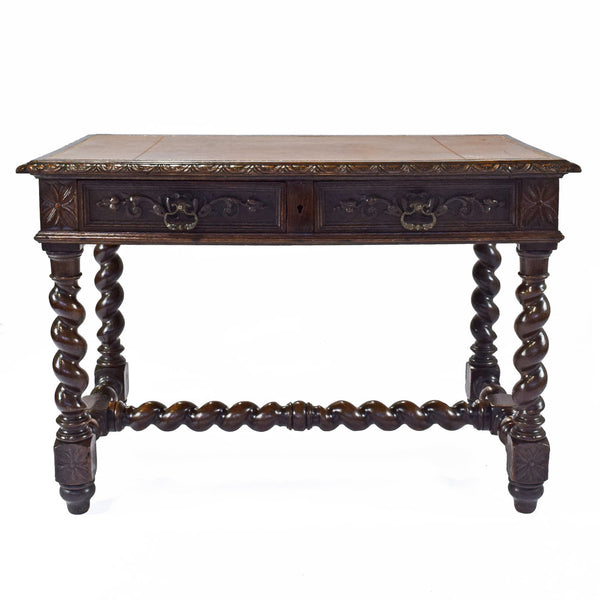 Antique French Henri II Style Oak Desk