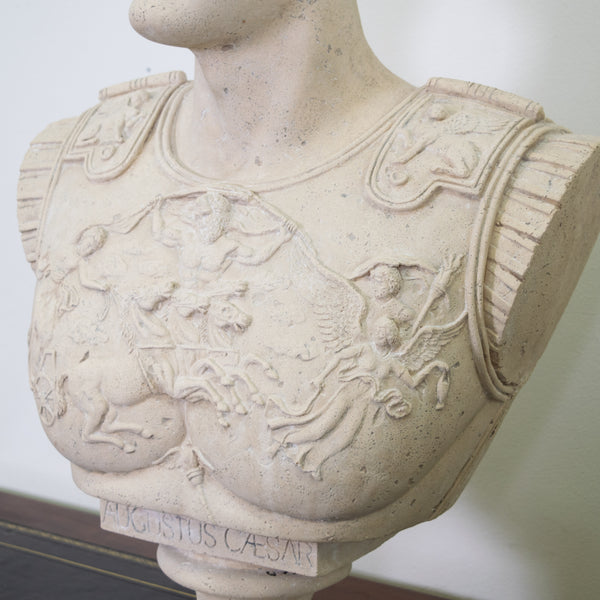 Bust of Augustus Caesar with a Stone Finish