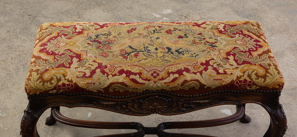 Early 20th Century Louis XV Style Tapestry Ottoman