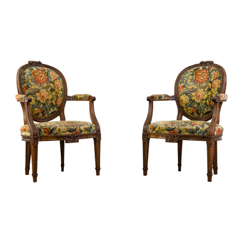 Pair of Louis XV Style Side chairs