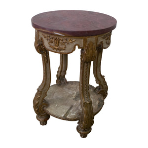 Louis XVI gilded and Painted Side Table