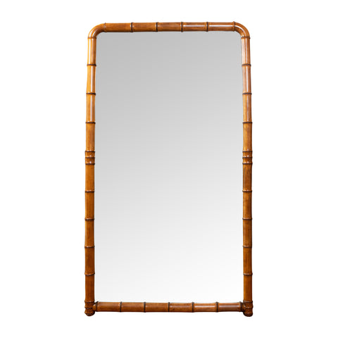 A French late 19th Century Faux Bamboo Mirror