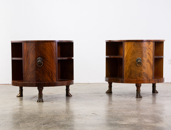 A Pair of Regency Style English Mahogany Side Table