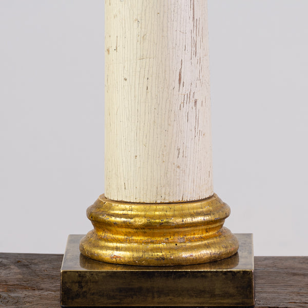 19th Century Gilt and White Painted Colums (6)